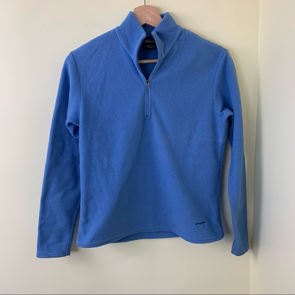 Patagonia Capilene Fleece Quarter-Zip Midweight Pullover in Size Small | Blue - Picture 9 of 10